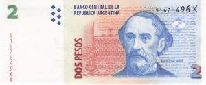 2 Pesos Argentinien 2002 p.352-7 K
